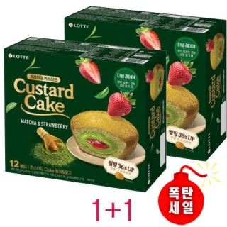 [롯데]프리미엄 카스타드 케이크 2개 (1+1)